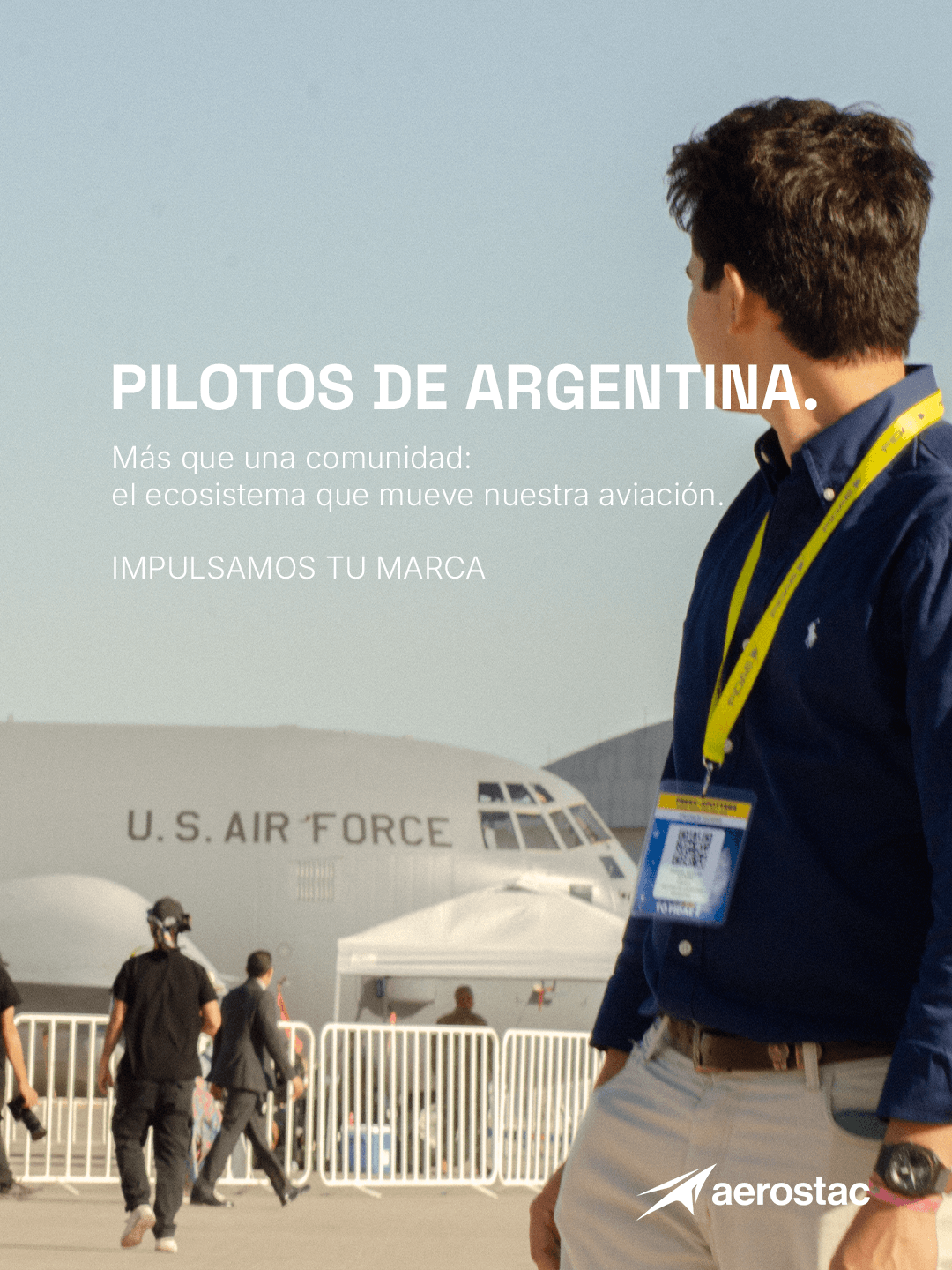 Cobertura de Pilotos de Argentina en un evento aeronáutico
