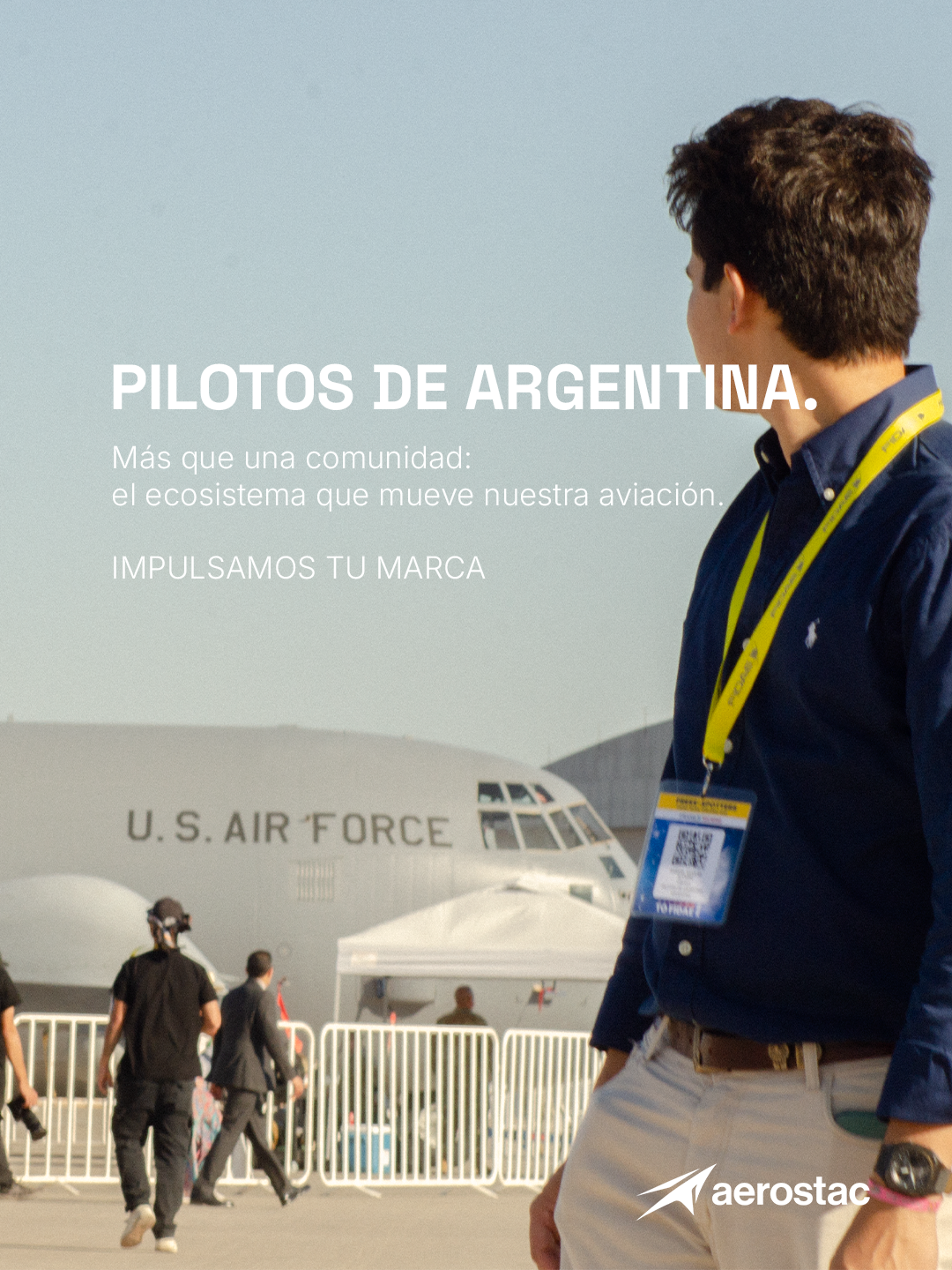 Cobertura de Pilotos de Argentina en un evento aeronáutico